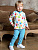 Джемпер "Ладошки" для мальчиков - Размер 86 - Цвет белый с рисунком - интернет-магазин Bits-n-Bobs.ru