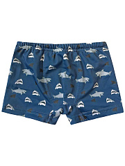 Шорты для мальчика с акулами - Размер 134 - Цвет синий - Картинка #1